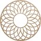 Ekena Millwork Cannes Wood Fretwork Pierced Ceiling Medallion, Red Oak, 20"OD x 6 7/8"ID x 3/8"T CMWP20X20X0375CNRO - alternate 1